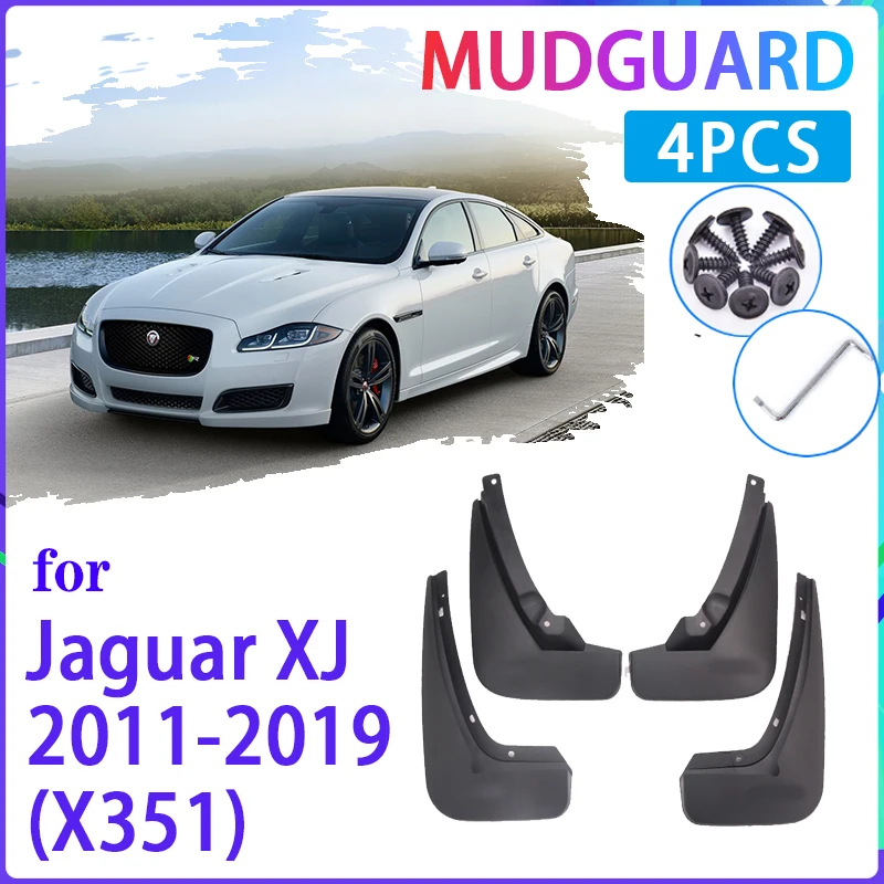 

4 PCS Car Mud Flaps for Jaguar XJ X351 2011~2019 Mudguard Splash Guards Fender Mudflaps Auto Accessories