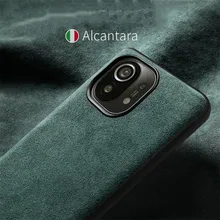 Alcantara Case for Xiaomi Mi 11 Mi11 Ultra 5G Genuine Leather Case for Xiaomi Mi 10 Pro Mi9 SE Redmi K40 Note10 Pro Phone Cover