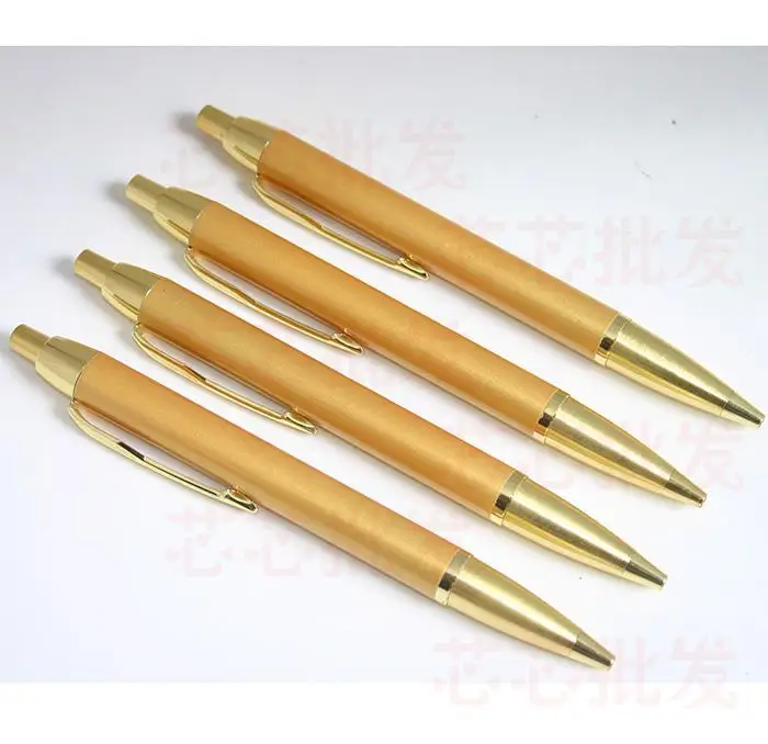 Golden Ball Pen Oily Pen Business Ballpoint Pen Writing Stationery Press Pen Gift Pen