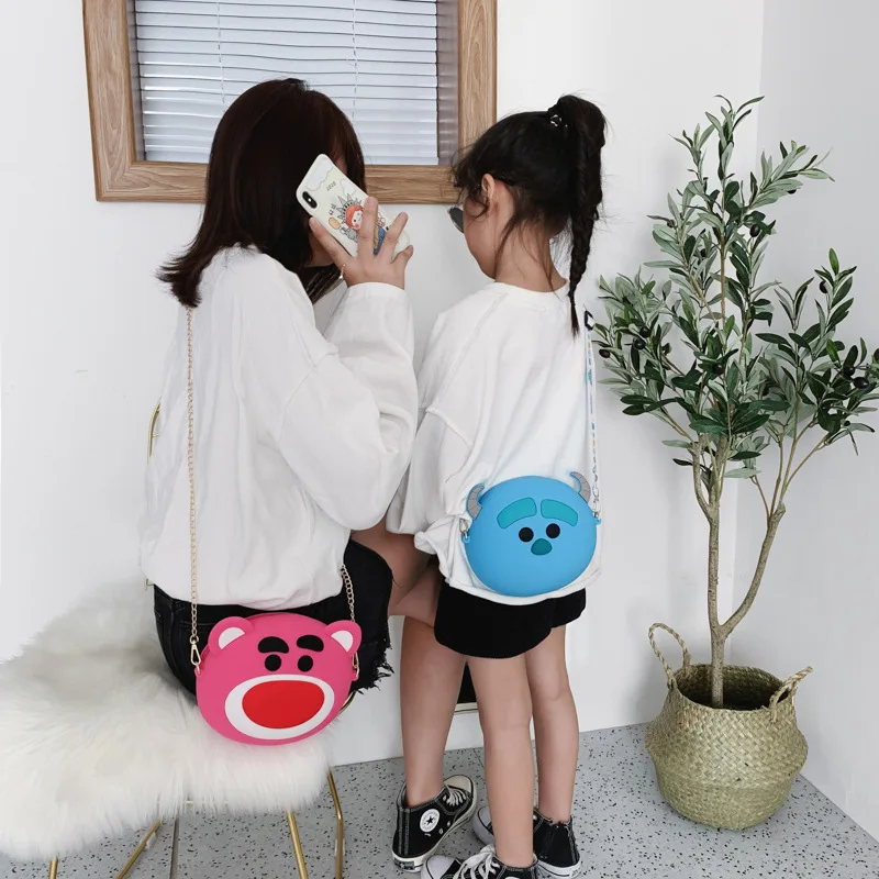 

Disney animation cartoon silicone cute ladies one shoulder messenger mobile phone lipstick bag portable coin purse