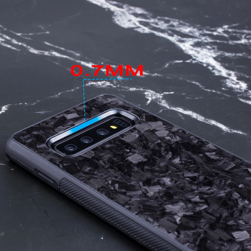 Чехол из настоящего кованого углеродного волокна для Samsung S10 S10E задняя крышка