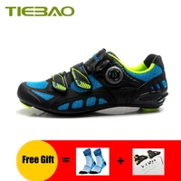 tiebao men women carbon fiber road cycling shoes breathable self locking zapatillas ciclismo bicycle riding road bike sneakers