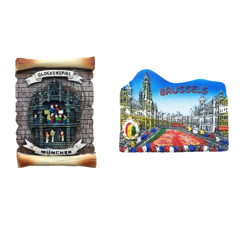 Магнетическая сувенирная башня из Германии в стиле немецкого города Бельгии