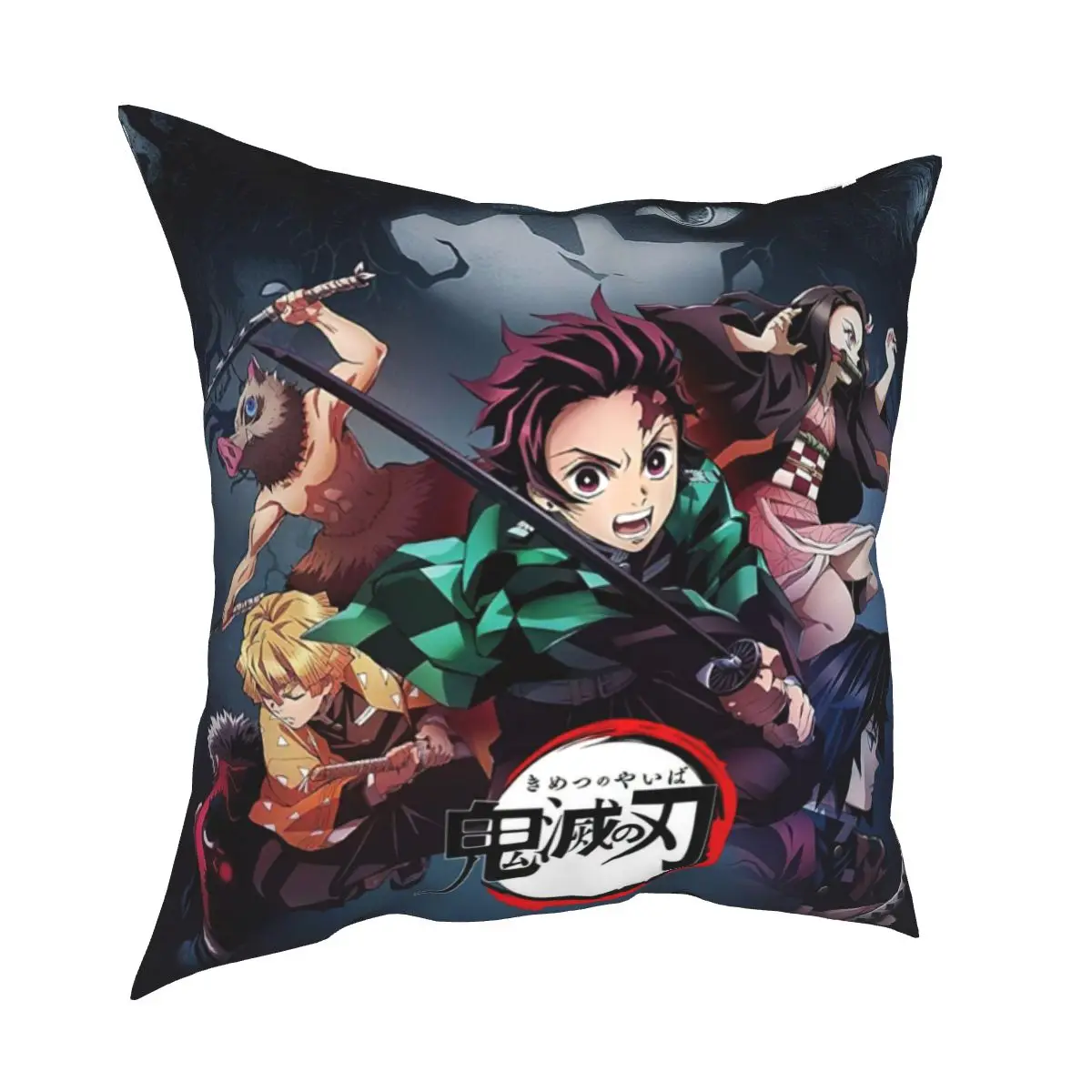 

Ghost Slayer Japan Harajuku Anime Pillow Soft Living Room Sofa Bed Sleeping Pillow Case Car Decoration Cushion Pillow