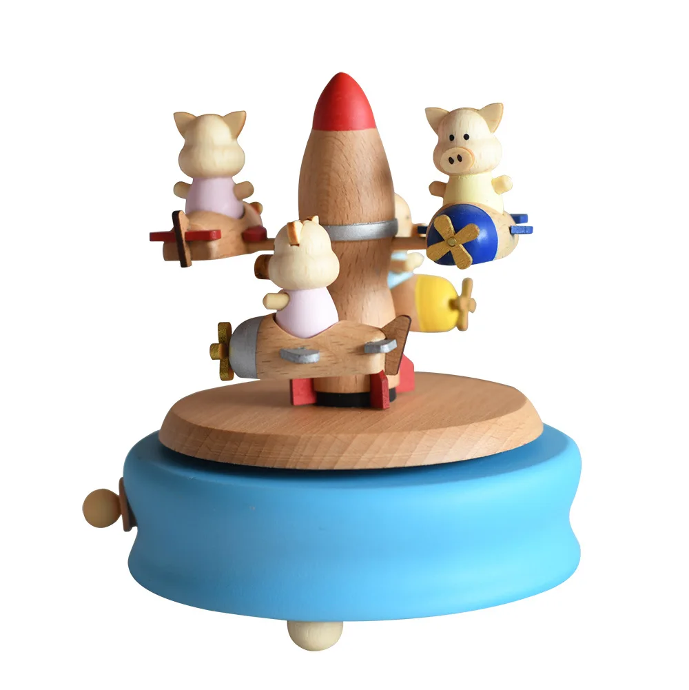 Восхитительная деревянная музыкальная шкатулка копилка рождественские подарки