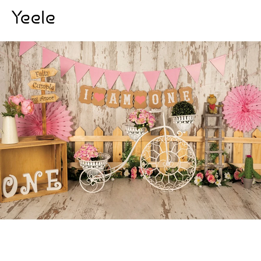 

Декор для детского дня рождения Yeele, фоны для фотосъемки, баннер, цветы, фон для фотосъемки, реквизит для студийных съемок