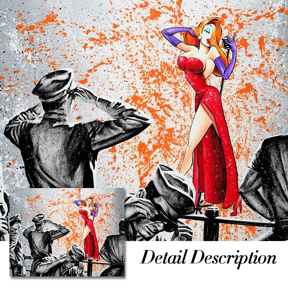 

Modern Graffiti Painting Beautiful Girl Canvas Painting Poster Print Wall Art Picture For Living Room Home Decor Frameless