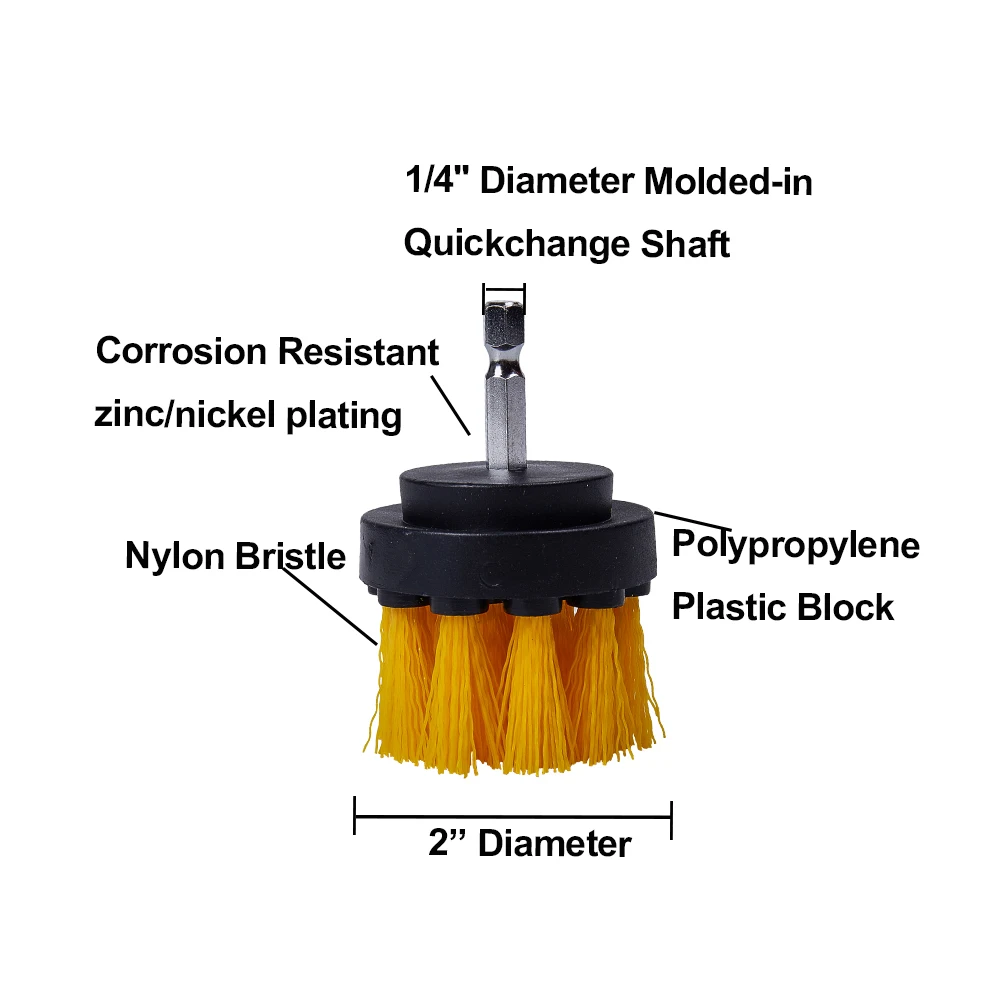 Щетка для чистки автомобильных колес щетка дрели 2 дюйма ванной комнаты душа
