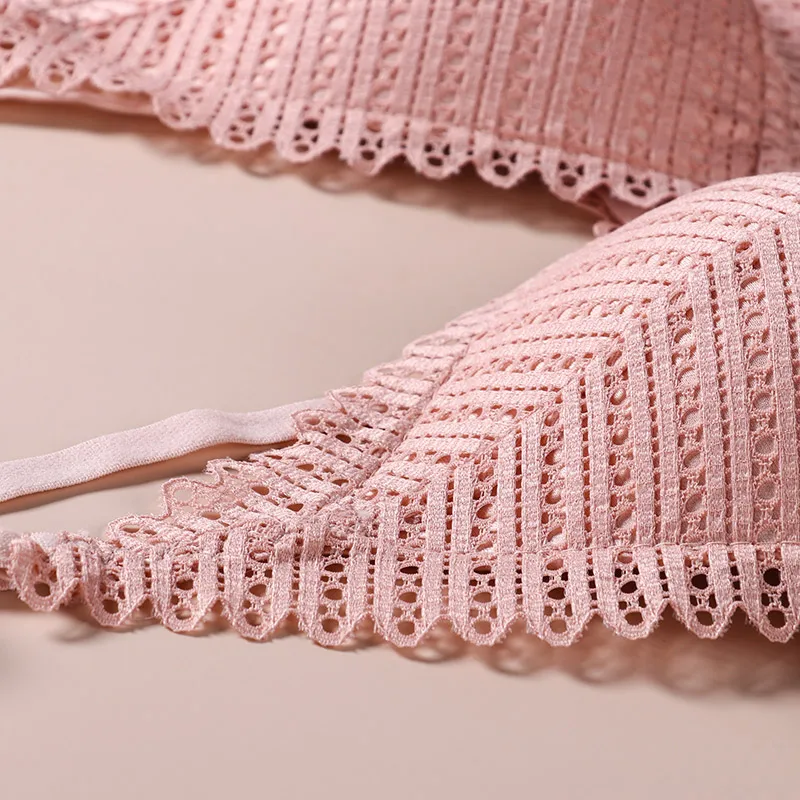 Сексуальный кружевной Беспроводной застежка спереди спортивный бюстгальтер для