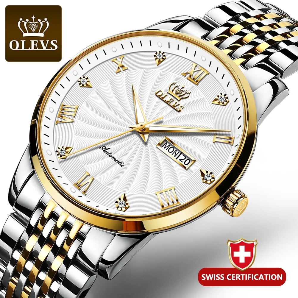 Мужские часы роскошные деловые автоматические с автоподзаводом