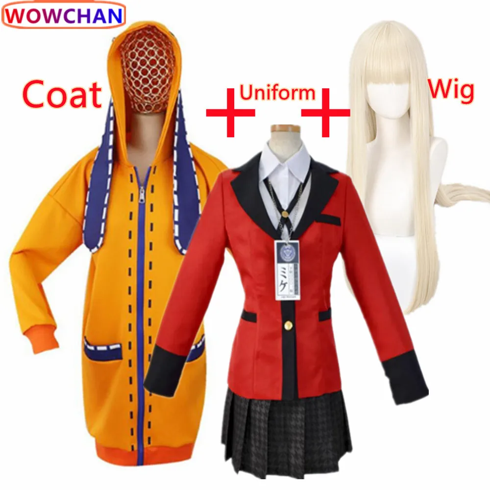 

Аниме Kakegurui компульсивный геймблер Yomoduki Runa Косплей Костюм Хэллоуин Женская одежда
