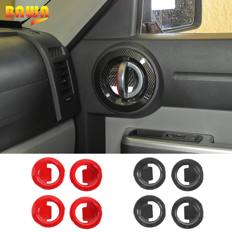 

BAWA Car Inner Door Handle Bowl Decoration Cover Stcikers Accessories For Dodge Nitro 2007-2012 Interior Parts For Nitro