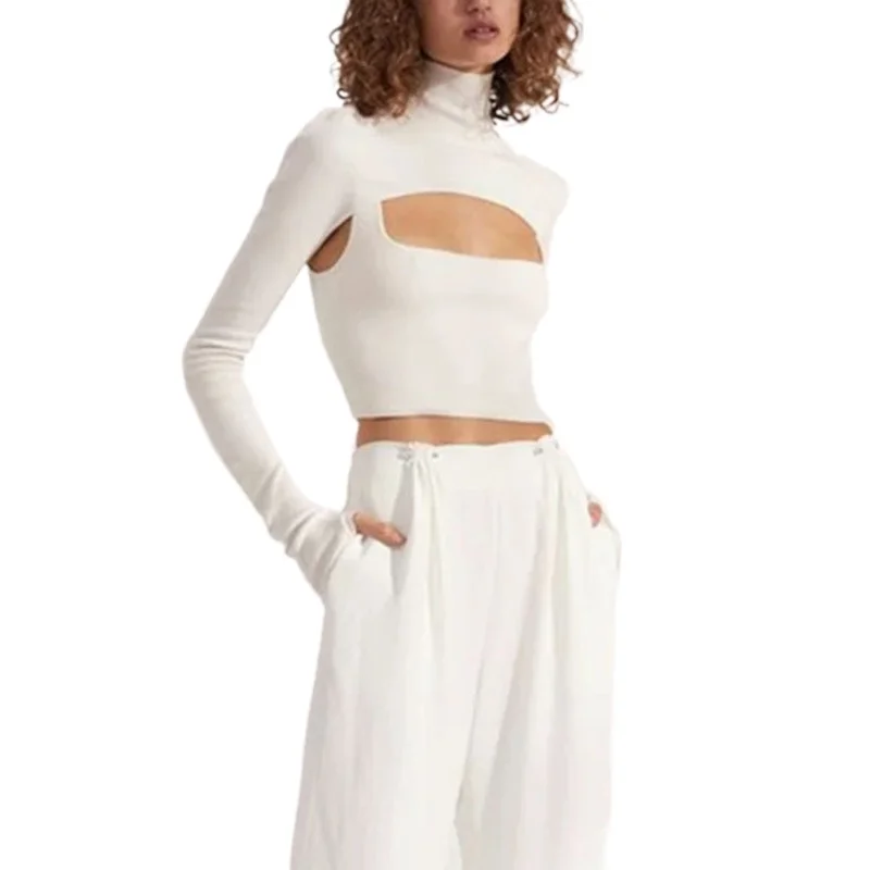 DA 2021 Весенняя женская обувь модная одежда с высоким плотно облегающим шею