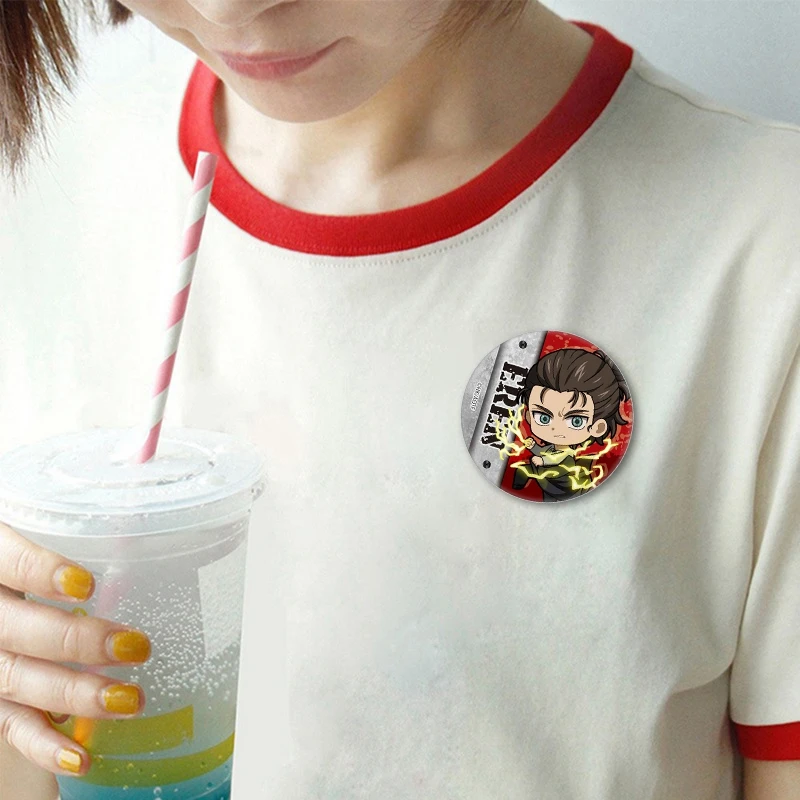 Значок аниме Атака Титанов Армин Арлен Эрвин Смит Зои Ханс Жан кирштейн |