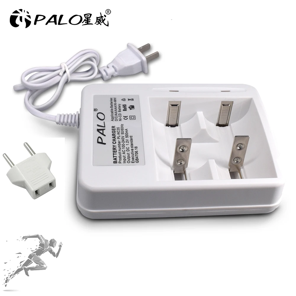 PALO New-Type Charger High Quality Smart Quick LED Battery Charger For 1.2V Ni-CD Ni-MH AA AAA C D Size Rechareable Batteries images - 6