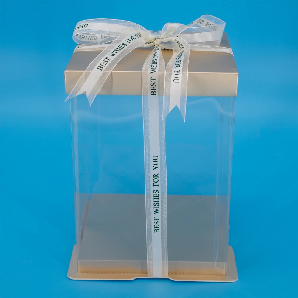 Оптовая продажа прозрачная красочная коробка для домашних питомцев тортов