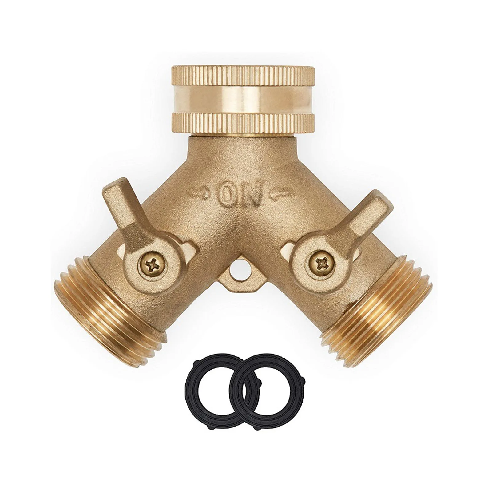 

Garden hose splitter, two-way faucet, Y-connector, hose adapter, shut-off Irrigation Hose Pipe adapter Garden Accessories