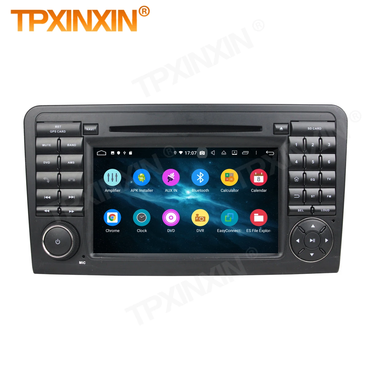 

Carplay 2 Din Car Android Stereo Receiver For Benz ML CLASS W164 2005-2012 ML300 ML350 ML450 ML500 Radio Audio Head Unit Screen