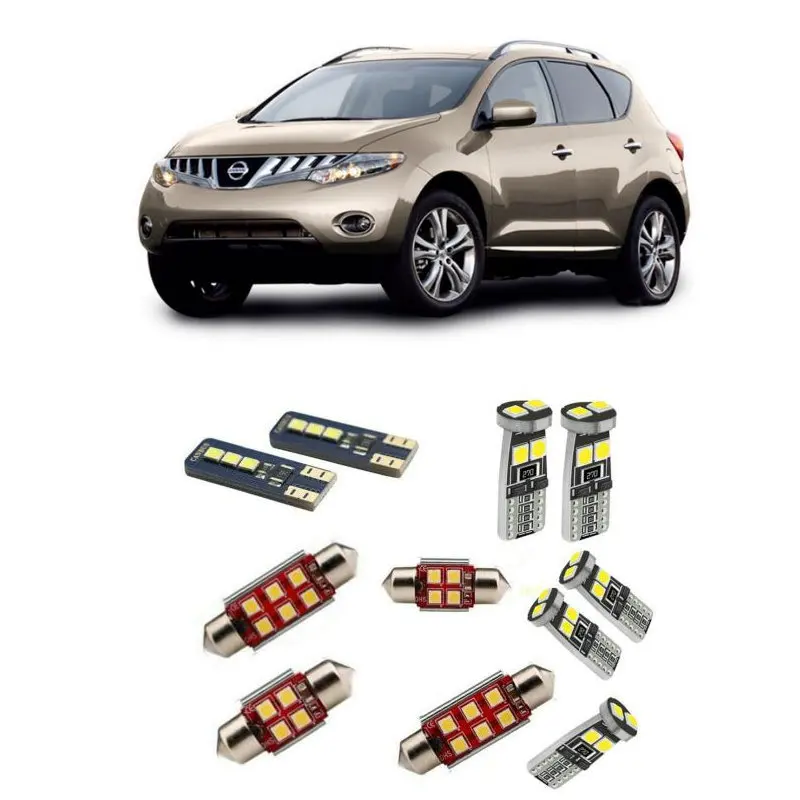 

Car Accessories Car Led Interior Light Kit For Nissan Murano 2 mk2 II 2009 - 2015 Error Free White 6000K Super Bright