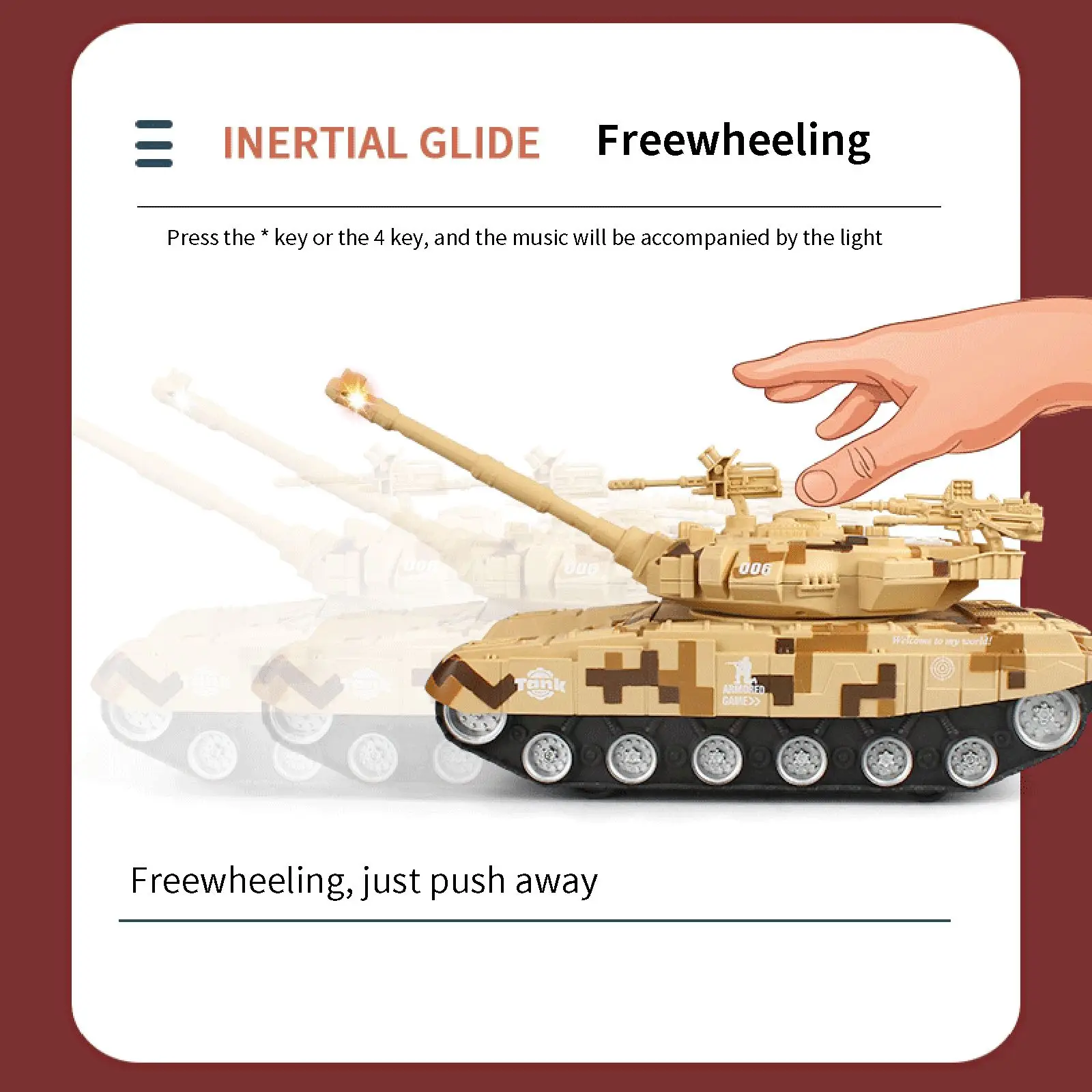 

Intelligent Piggy Bank With Password 360 Degrees Rotation Money Bank Money Saving Car Toy Tank Shape Face Recognition Function