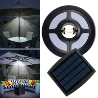 hot led solar umbrella lights outdoor patio umbrella lamp for camping tent vacation support usb charging vj drop