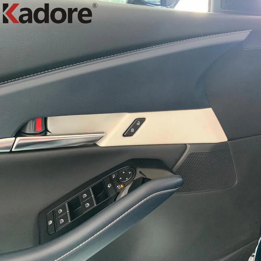 Внутренняя дверная ручка для Mazda CX30 CX 30 2020 2021 из углеродного волокна|Лепнина