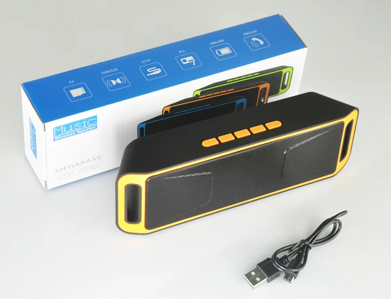 SC208 беспроводной bluetooth динамик портативный наружный Аудио двойной рог мини