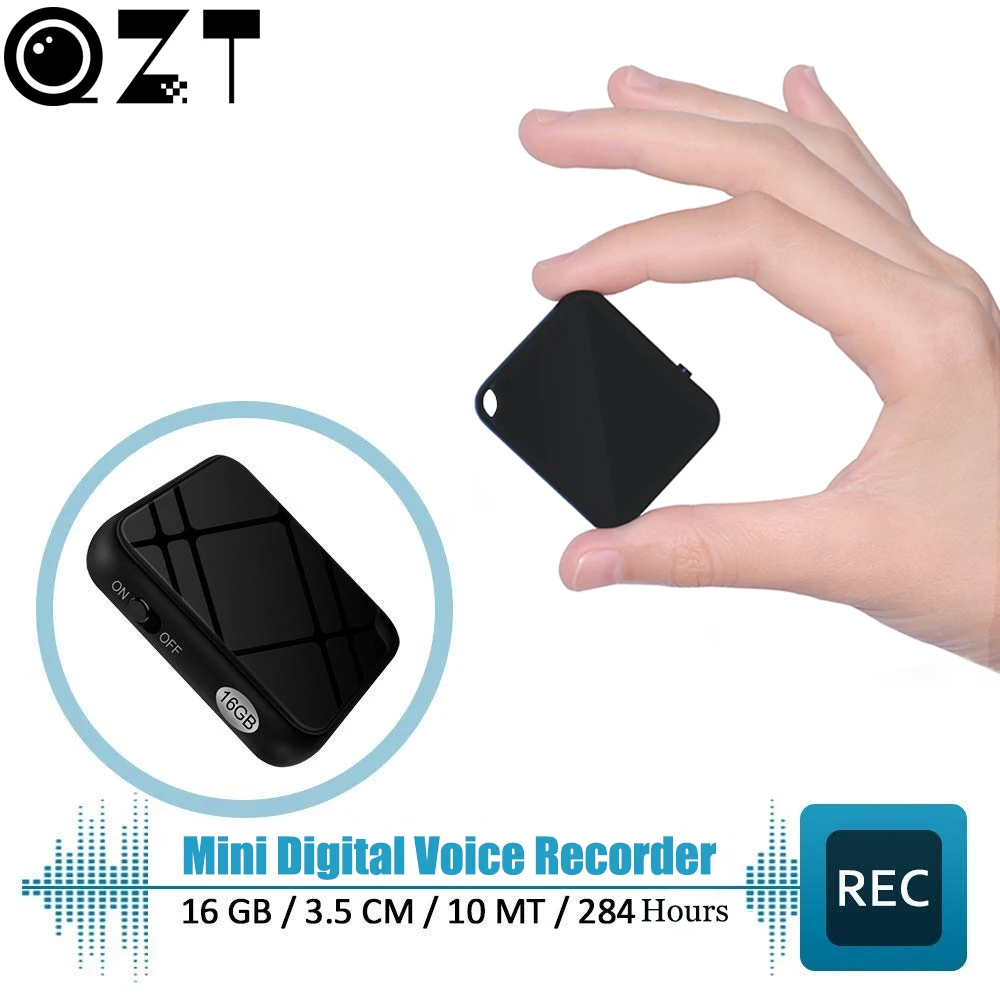 Мини диктофон переносной диктофон 16 Гб USB Перезаряжаемый MP3 аудиомагнитофон с голосовой активацией для встреч и интервью