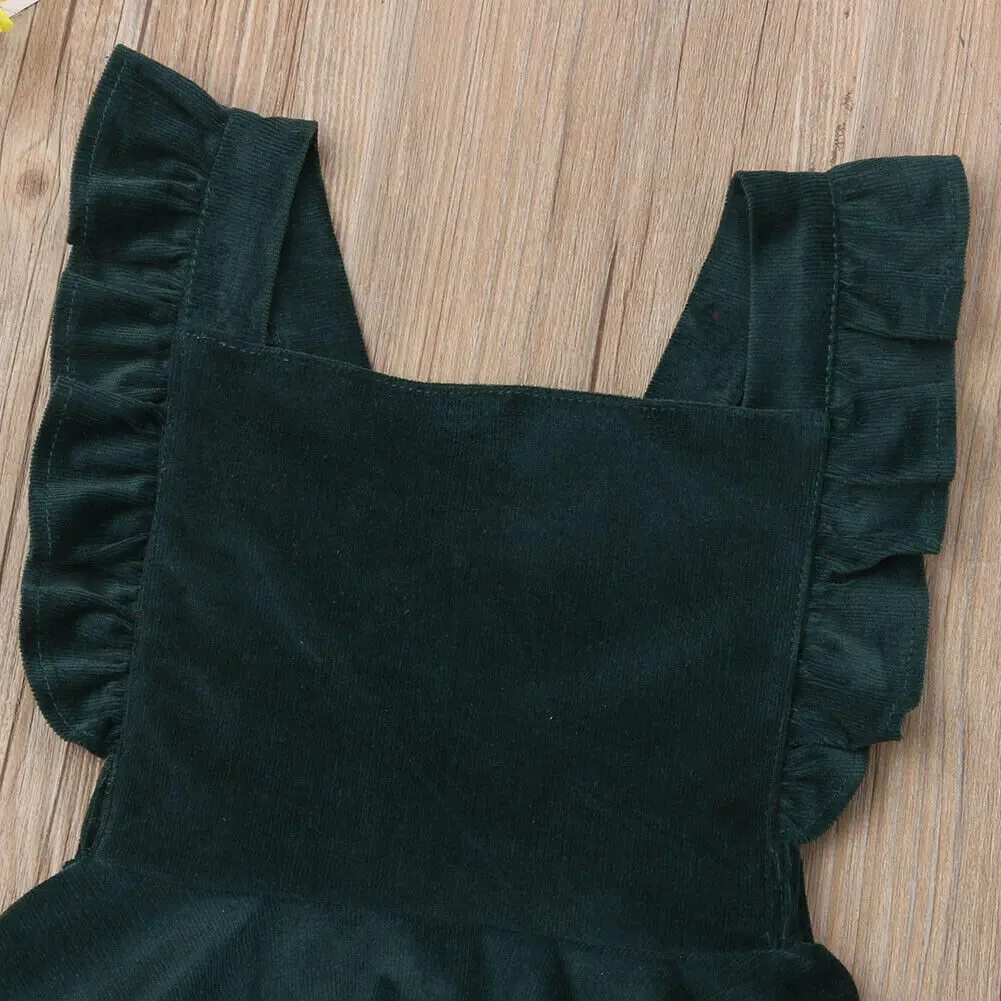 Emmababy Fashion Newborn Kids Baby Girl Floral Skirts Princess Lovely Corduroy Sundress Clothes Autumn A-Line Skirts 6M-5Y