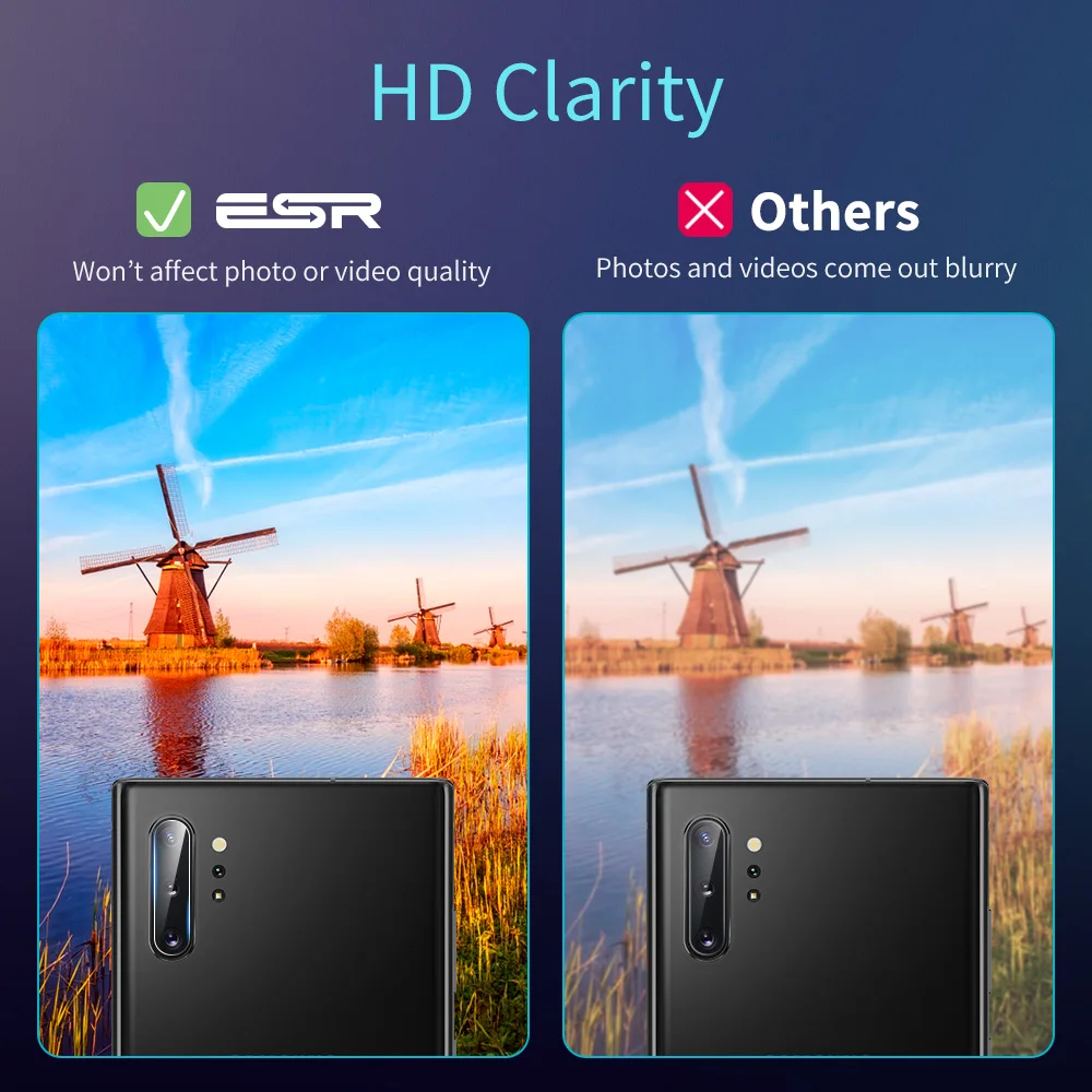 ESR 2 шт. Объективы для фотоаппаратов Защитная Пленка премиум класса закаленное
