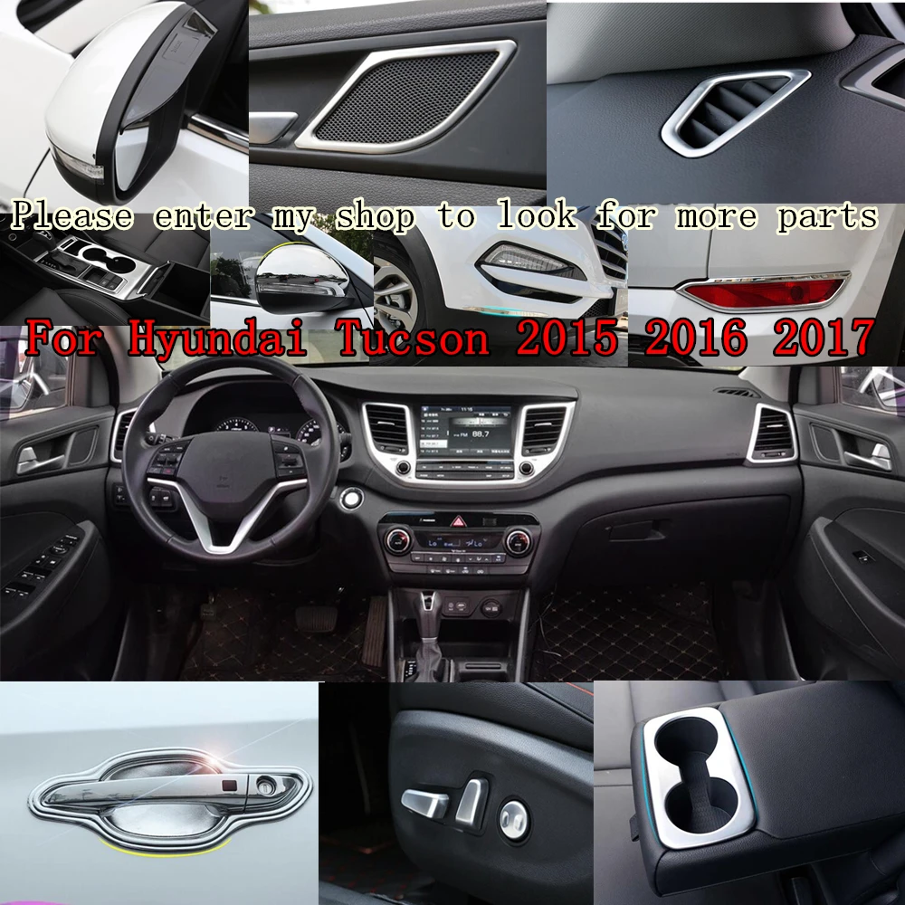 

Car Cover ABS Chrome Rear License Plate Door Bottom Tailgate Frame Plate Trim Lamp 1pcs For Hyundai Tucson 2015 2016 2017 2018