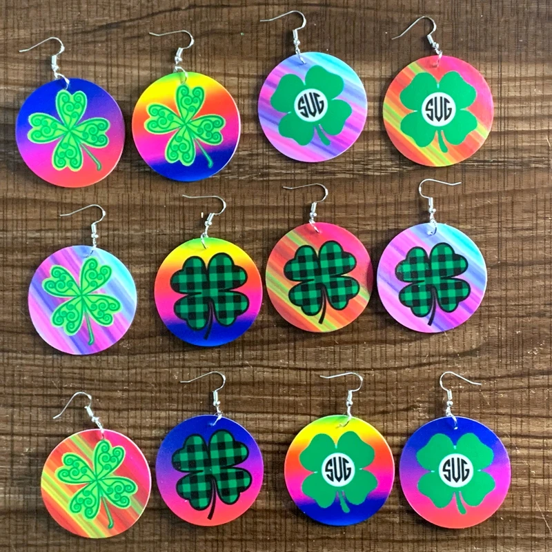 

Новые серьги из искусственной кожи для радужных леопардовых сережек, серьги в виде шляпы, праздничные серьги