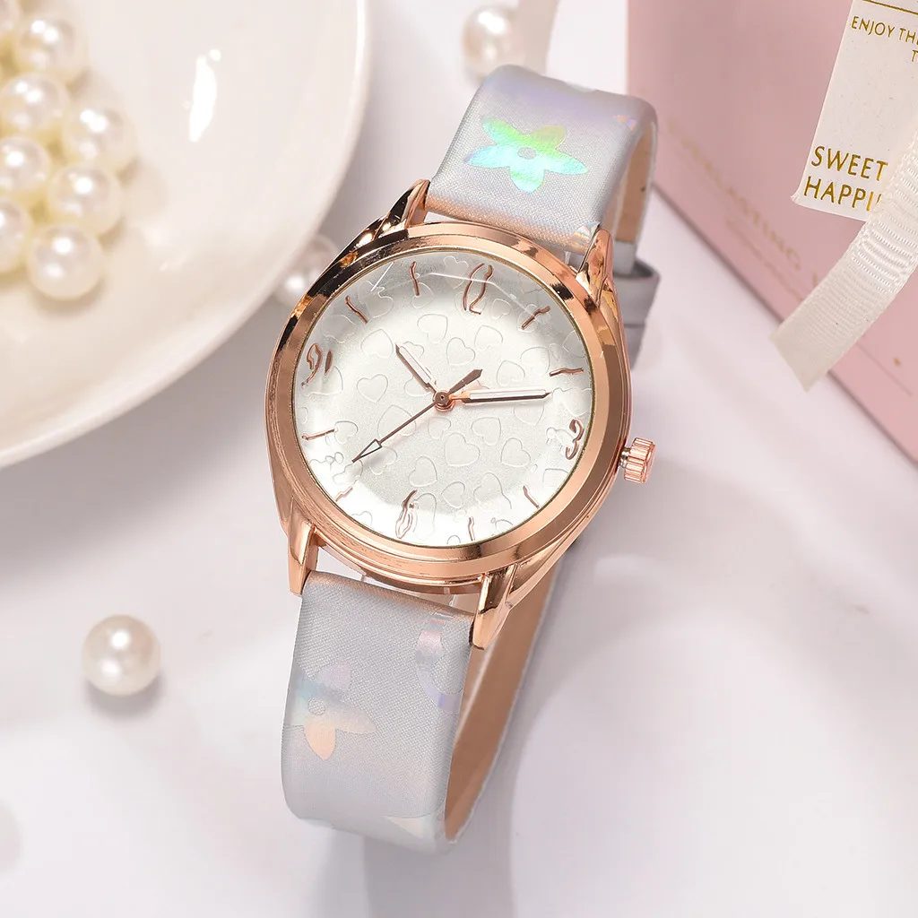 Новинка Простые женские часы тенденции моды кварцевые милые девушки