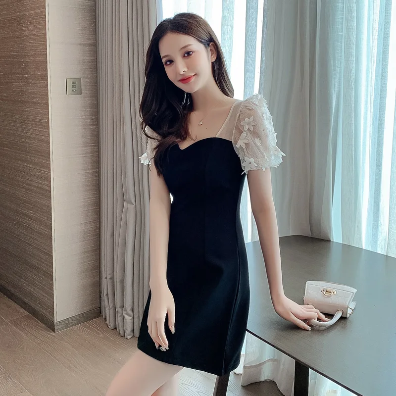 

Will ~ French Hepburn wind restoring ancient ways is the new summer show thin waist dress temperament little black dress with sh