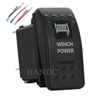 Автомобиль Лодка лебедка клавишный выключатель питания ВКЛ-ВЫКЛ SPST Зеленый светодиодный светильник, 10A 20A, джемпер набор проводов