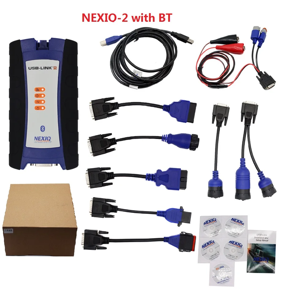 Nexiq Link 2 with BT Новейший диагностический инструмент NEXIQ автоматический сверхмощный сканер для грузовика NEXIQ USB Link NEXIQ 125032 USB Link nexiq 2 для дизельного грузовика - Цвет: Nexiq Link 2 with BT