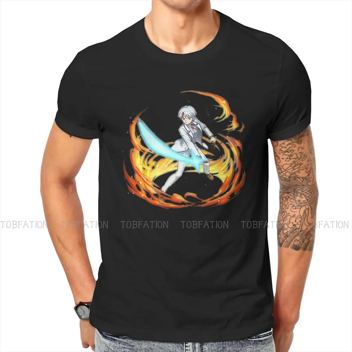 

Yashahime Princess Half Demon 100% Cotton TShirts Cool Higurashi Towa Personalize Men's T Shirt New Trend Tops Size S-6XL