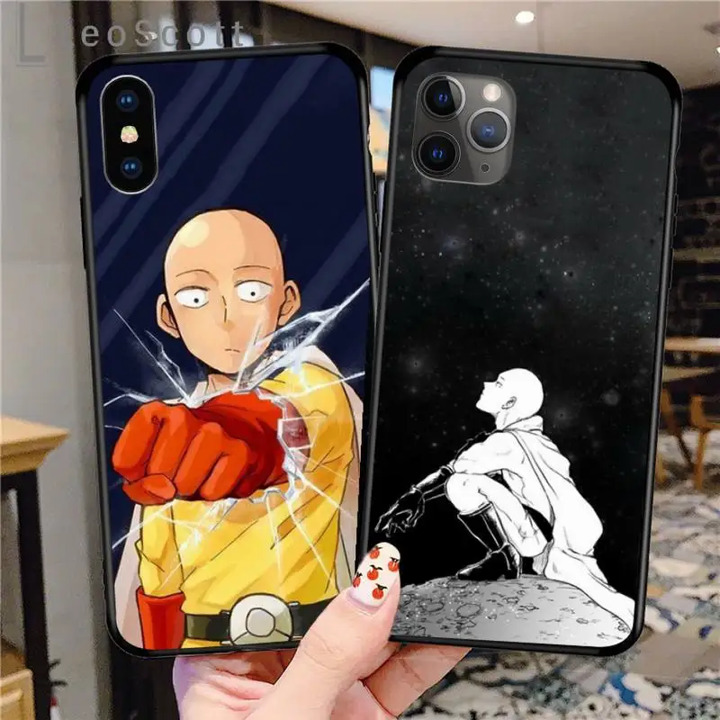 

Anime One Punch Man Phone Case for iPhone 11 12 pro XS MAX 8 7 6 6S Plus X 5S SE 2020 XR cover funda shell coque