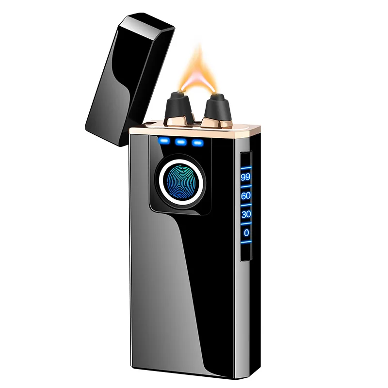 Arc Plasma Fingerprint Sensor Charging Lighter Mirror Hqd Survival Gadgets for Men Technology Sigaretta Elettronica Encededor
