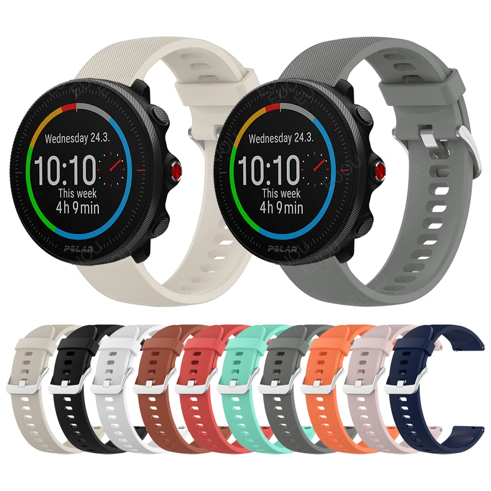 

Silicone Band Compatible with POLAR Vantage M2 / M / Grit X Sports Watch Strap Wristbands Quick release Replacement Watchband