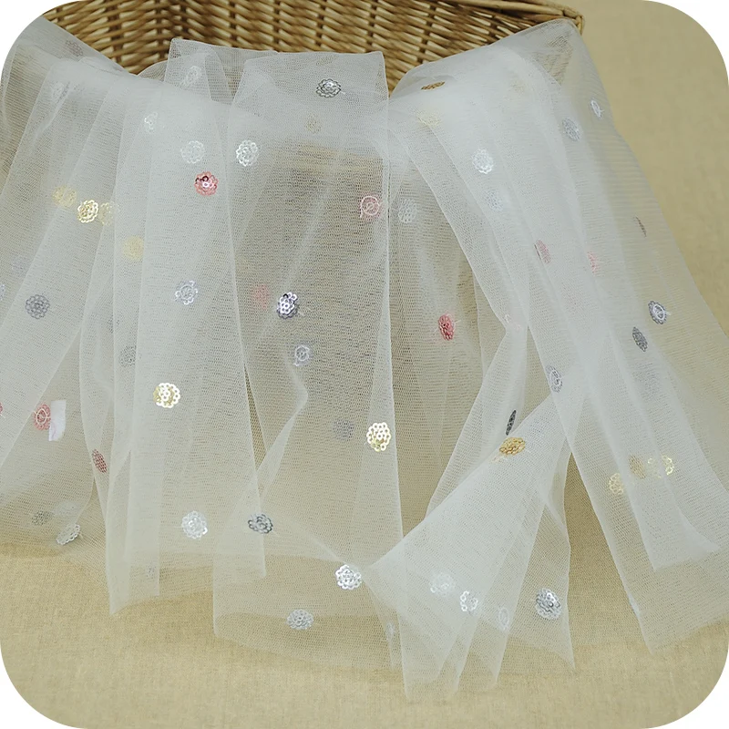 2 ярда высококачественная прозрачная сетчатая юбка из кружевной ткани с