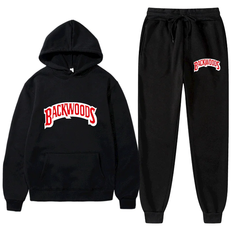 

2021Fashion brand Backwoods men's women's suit 14 styles fleece hoodie pants thick warm sportswear sportswear hooded sportswear