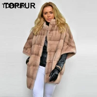 topfur real mink fur coat women bat sleeved jackets winter coat women genuine leather jacket with fur collar real fur coat women