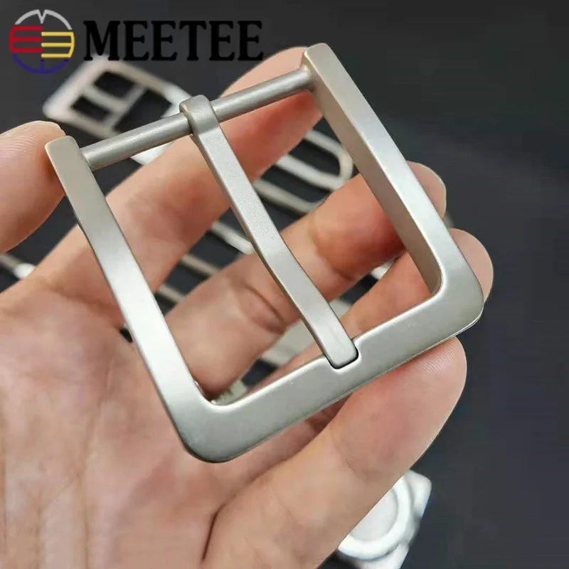 1Pcs 35/38/40mm Metal Solid Pure Titanium Pin Belt Buckle Anti-allergy Men Band Clasp Jeans Head DIY Hardware Accessories | Дом и сад