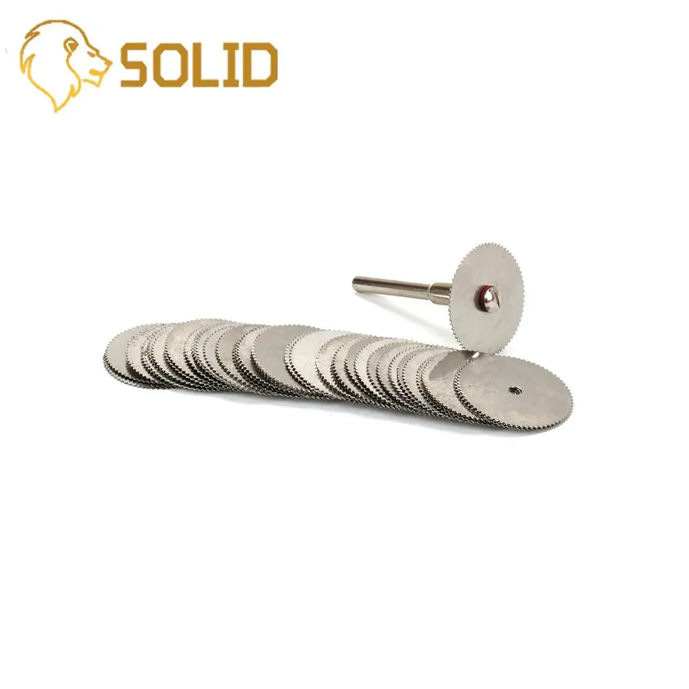 

100x 22mm Stainless Steel Cutting Disc for Cutting Stone Diamond Abrasives Tool Rotary Tool Circular Saw Blades 10X3mm Shank