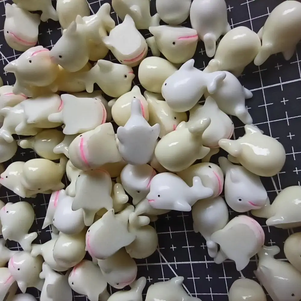 

Полимерный твердый белый дельфин, 1 шт./лот, 18 мм, сказочный Садовый Гном-мох, Террариум, декоративные поделки, бонсай, домашняя искусственная...