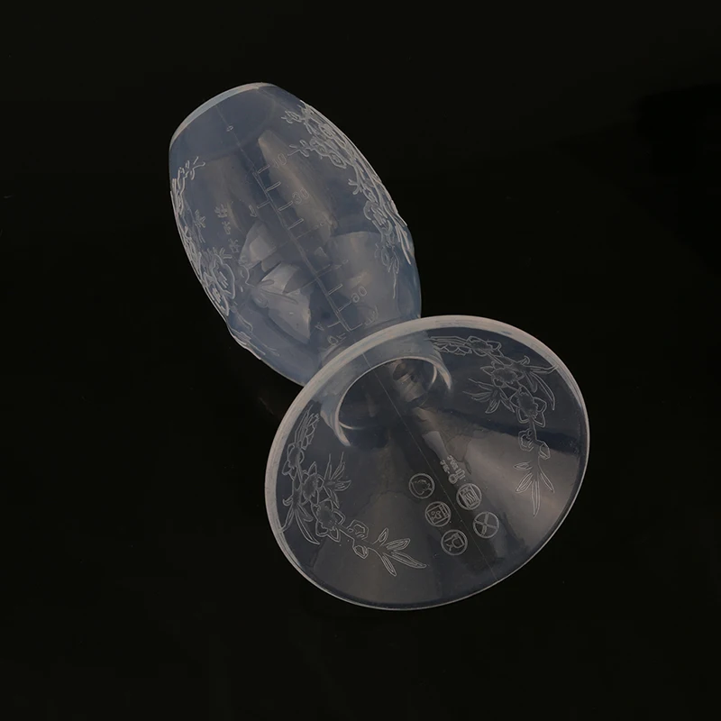 Bomba de lactancia Manual Original, extractor de leche materna de silicona PP sin BPA con tetina de la botella de leche-4