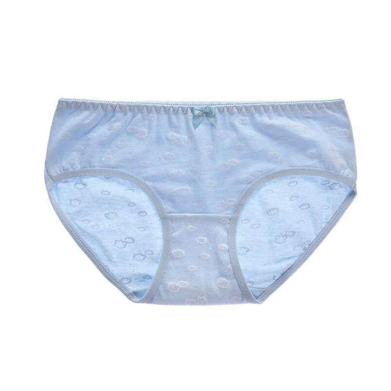 Нижнее белье для девочек 4 шт./лот хлопковые трусики с цветочным принтом мягкое