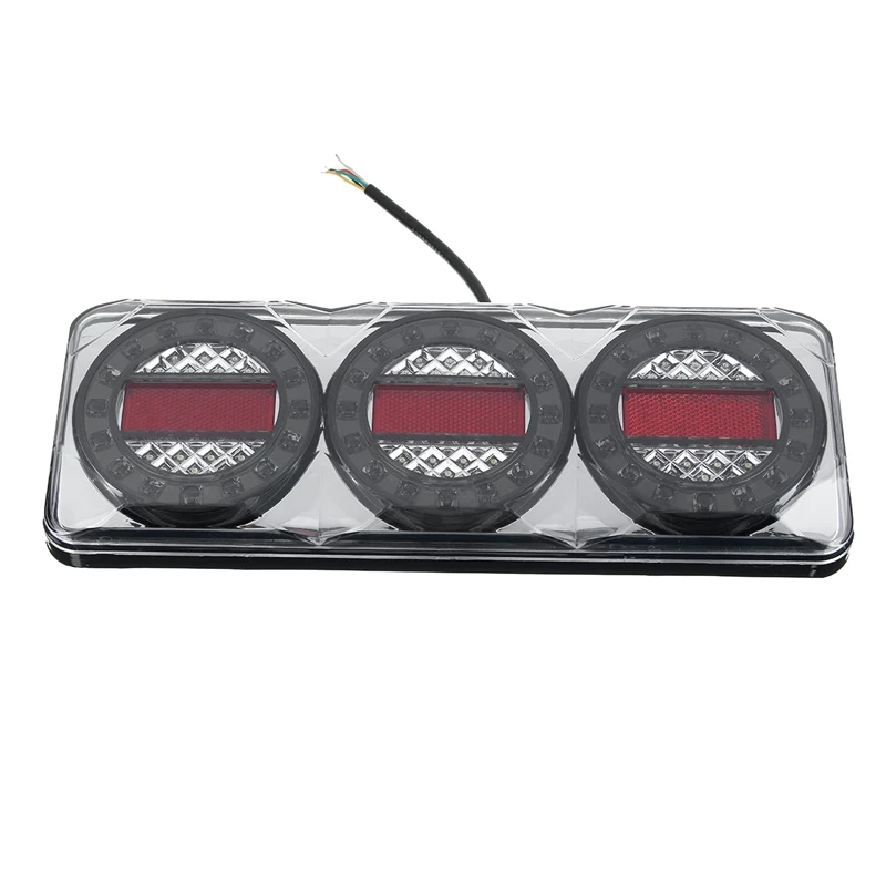 

12 В Универсальный задний фонарь для грузовика прицепа светодиодный водонепроницаемый Задний сигнал поворота Лампа стоп-сигнал задний фона...