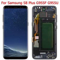 original s8 plus lcd for samsung galaxy s8 display with black frame sm g955fds g955f g955a lcd touch screen digitizer assembly
